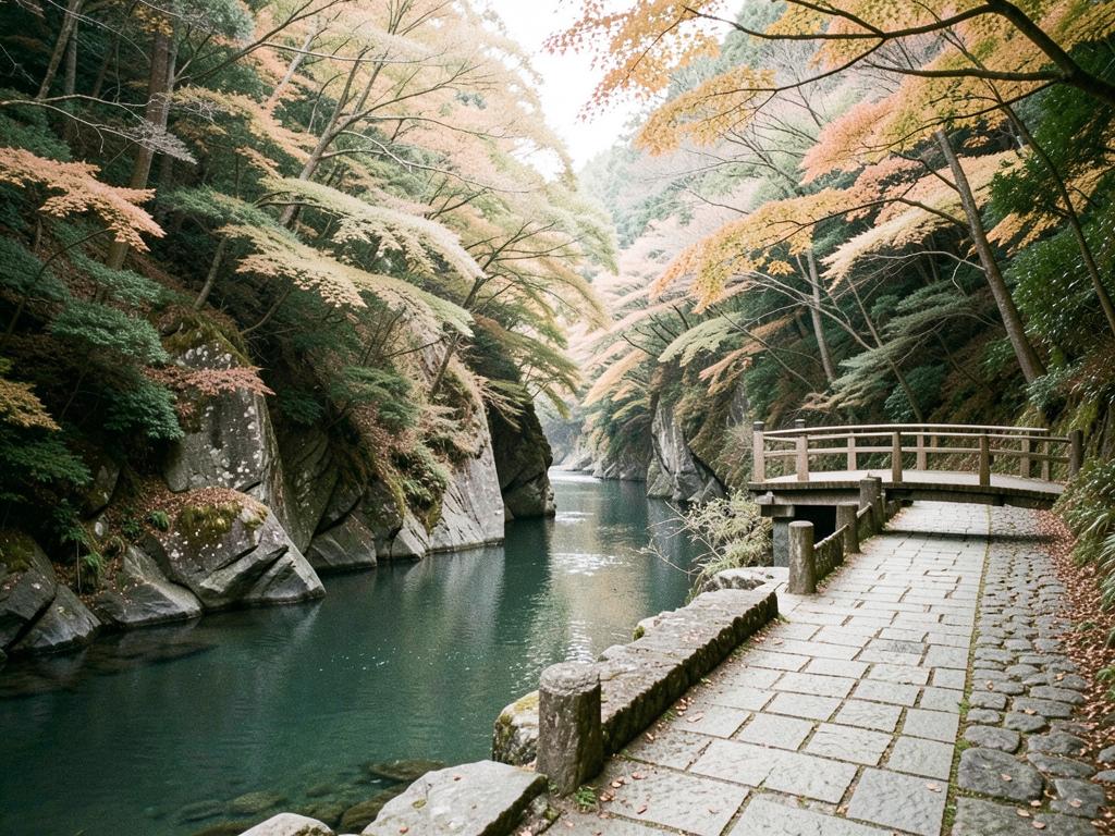 Kakusenkei, a walk along the gorge