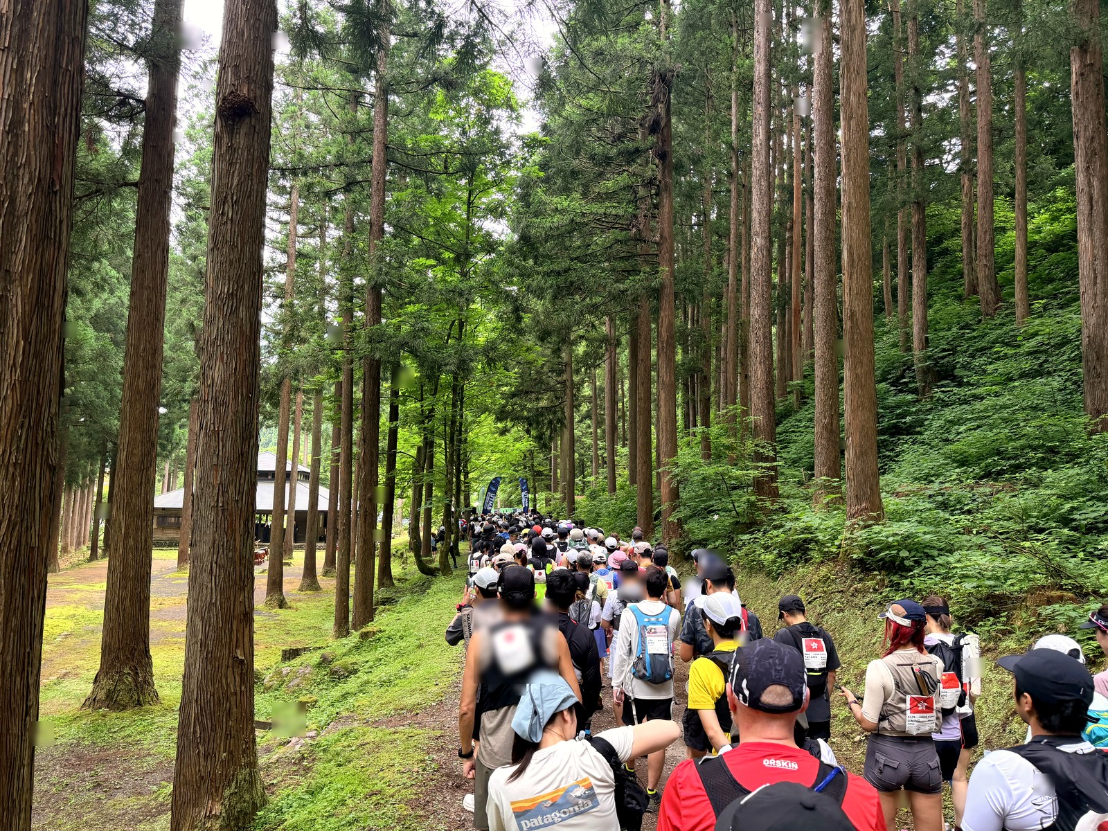 The trail starts at the front door